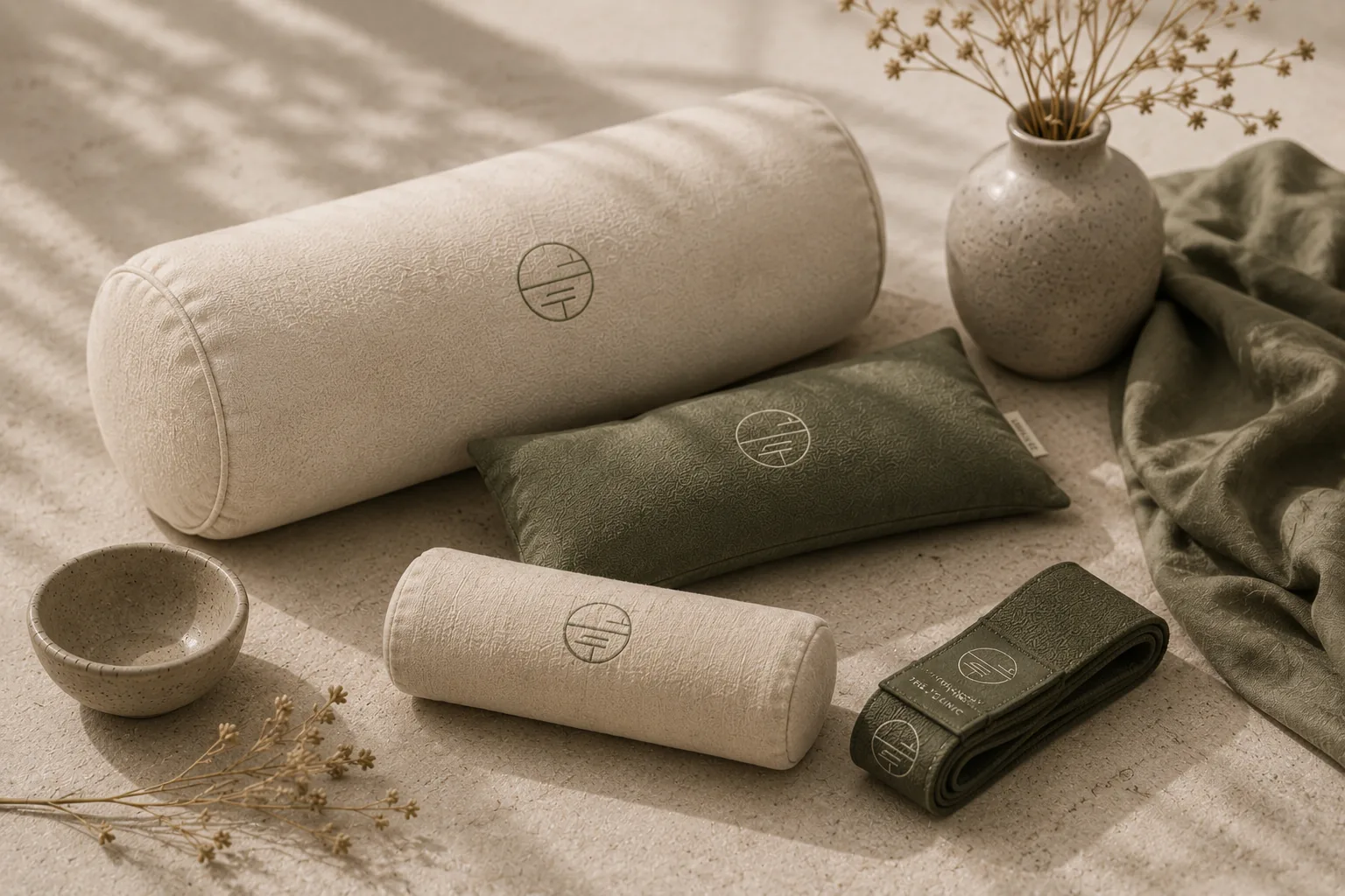 Restore ritual goods on a linen surface