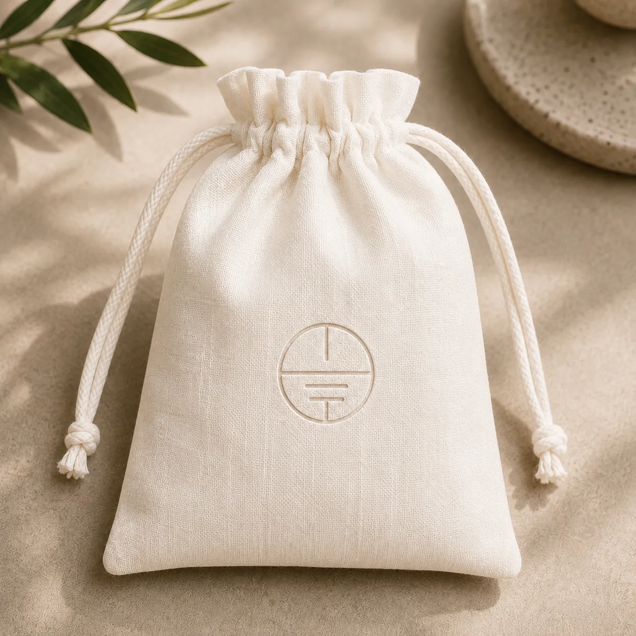 Linen Drawstring Pouch 3