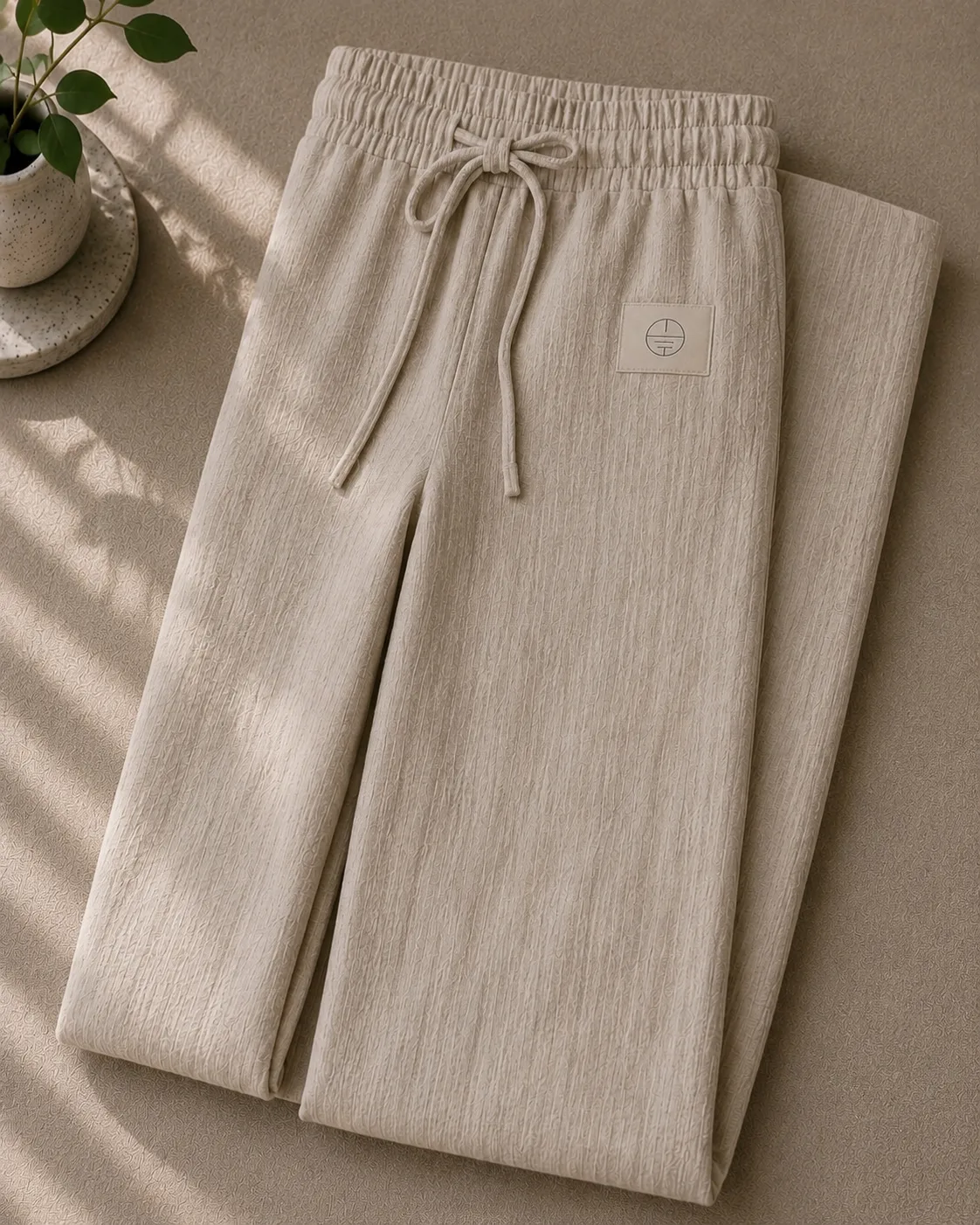 Wide-Leg Lounge Pants